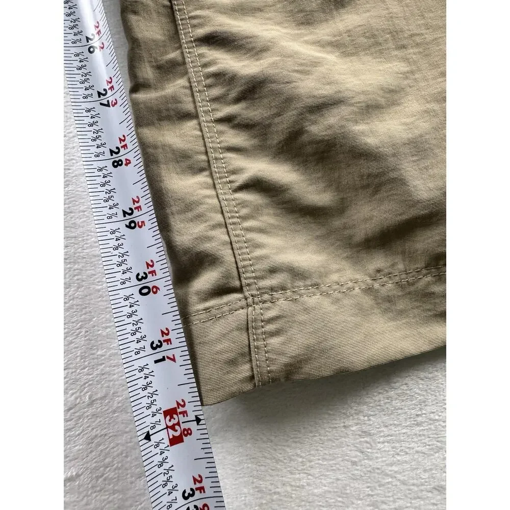 The North Face Mens XXL Beige Paramount Convertible Zip Off Hiking Cargo Pants